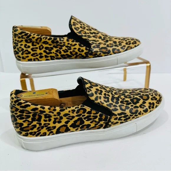 💚 KNEA BORN CHEETAH SLIP-ON WOMENS SIZE 9.5 COMFY GOOD COND FUN FASHIONABLE - Picture 4 of 10